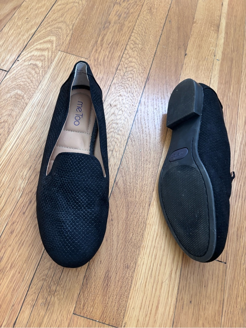 Me Too Yale Loafers Black 10 M Good Condition